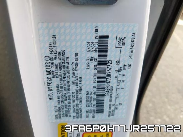 3FA6P0H77JR257722 фото 2