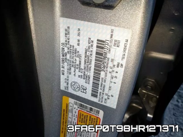 3FA6P0T98HR127371 фото 2