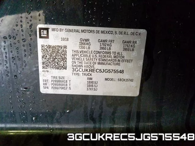 3GCUKREC5JG575548 фото 2