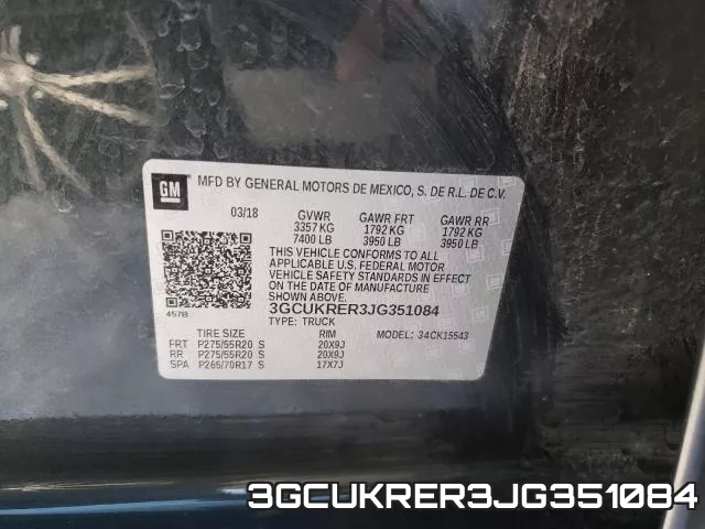3GCUKRER3JG351084 фото 2