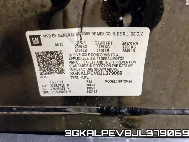 3GKALPEV8JL379069 фото 2