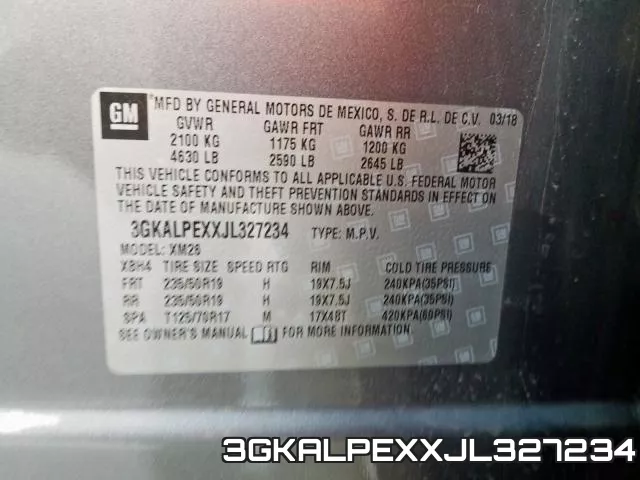 3GKALPEXXJL327234 фото 2
