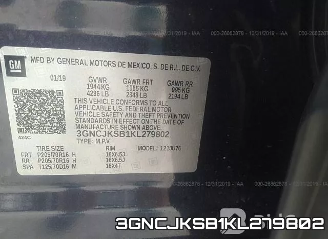 3GNCJKSB1KL279802 фото 7