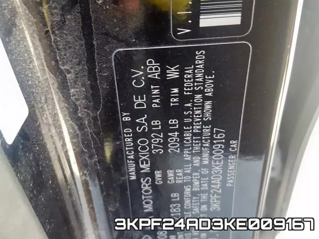 3KPF24AD3KE009167 фото 2