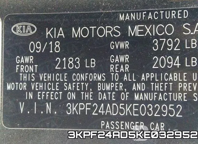 3KPF24AD5KE032952 фото 9