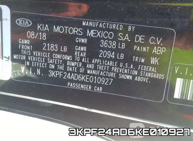 3KPF24AD6KE010927 фото 7