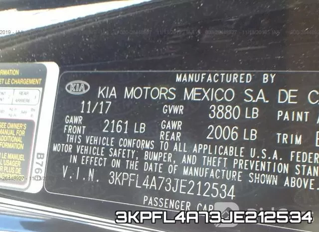 3KPFL4A73JE212534 фото 9
