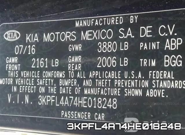 3KPFL4A74HE018248 фото 8