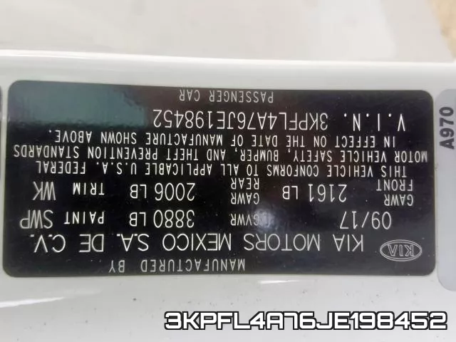 3KPFL4A76JE198452 фото 2