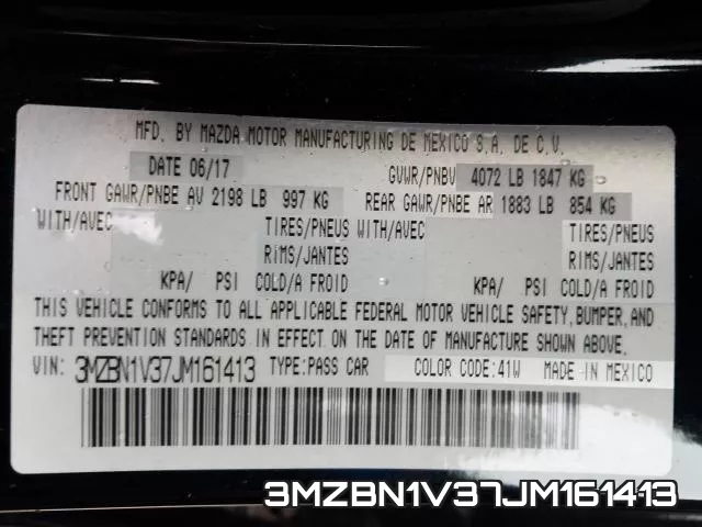 3MZBN1V37JM161413 фото 2
