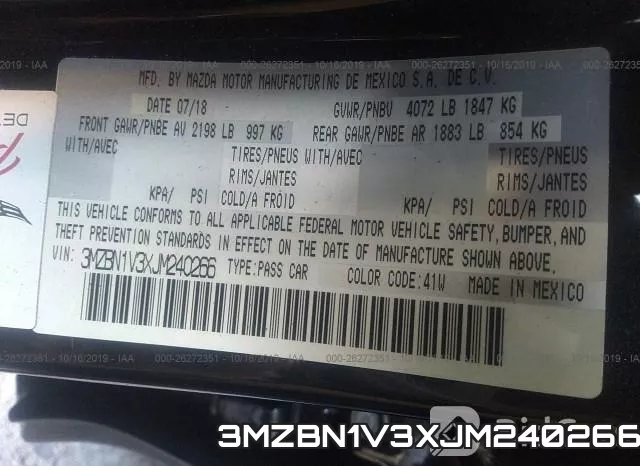 3MZBN1V3XJM240266 фото 6