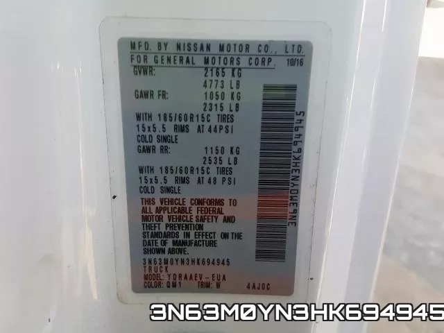 3N63M0YN3HK694945 фото 2
