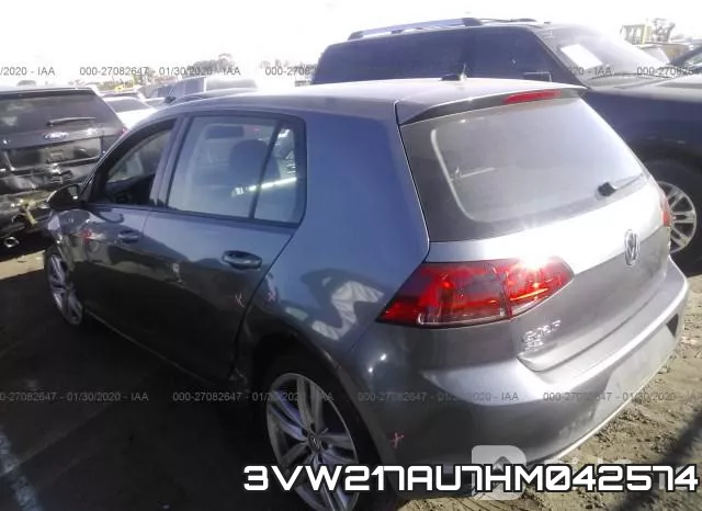 3VW217AU7HM042574 фото 4
