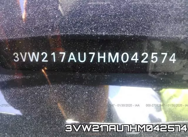 3VW217AU7HM042574 фото 7
