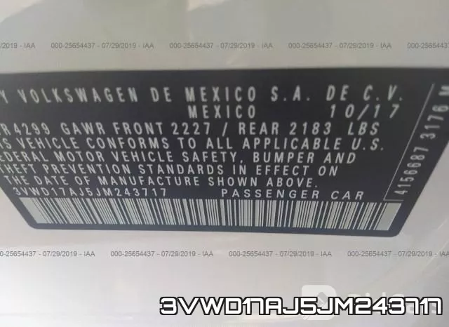 3VWD17AJ5JM243717 фото 7