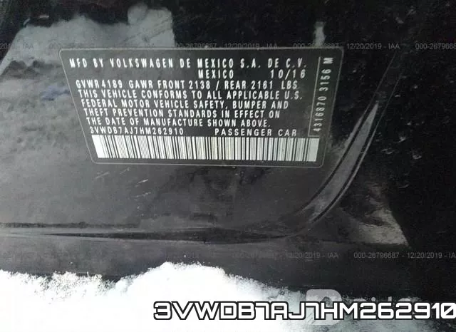 3VWDB7AJ7HM262910 фото 8