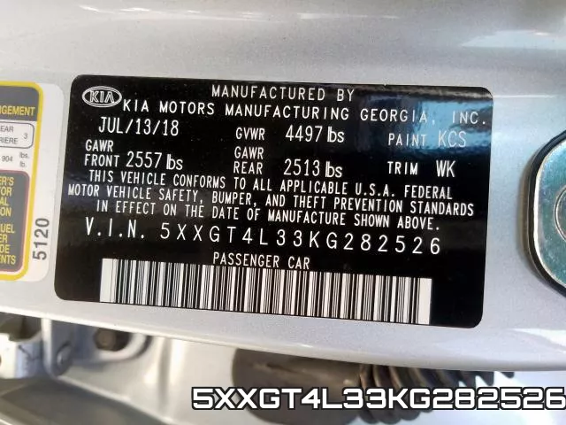 5XXGT4L33KG282526 фото 2