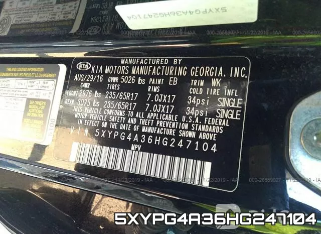 5XYPG4A36HG247104 фото 8
