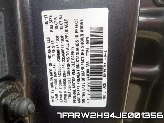 7FARW2H94JE001356 фото 2