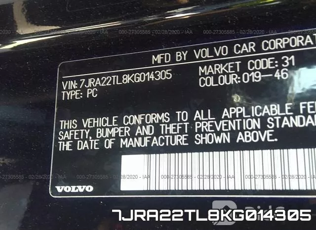 7JRA22TL8KG014305 фото 10
