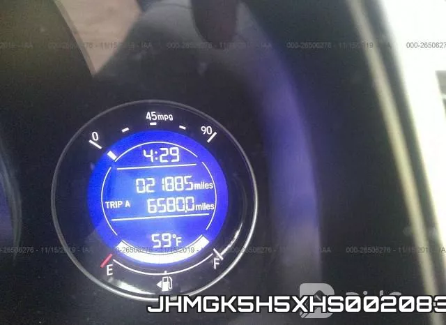 JHMGK5H5XHS002083 фото 7