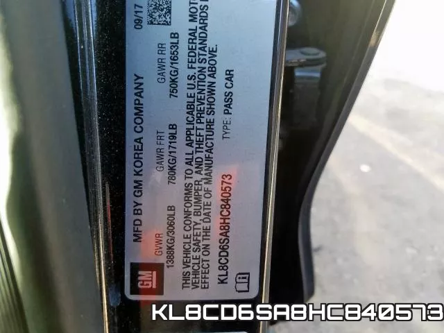 KL8CD6SA8HC840573 фото 2