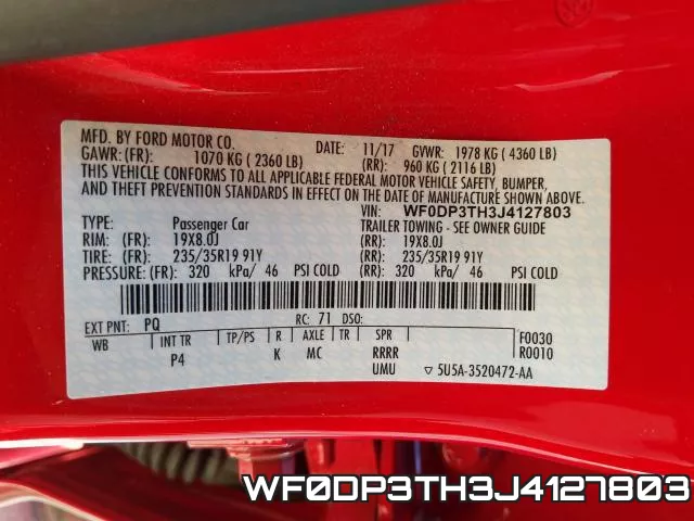 WF0DP3TH3J4127803 фото 2