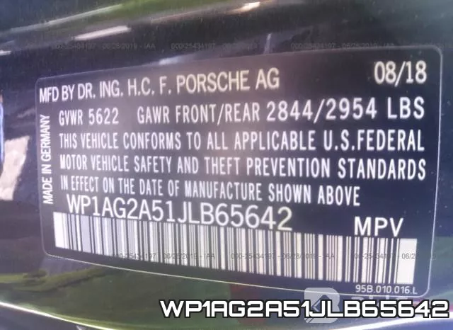 WP1AG2A51JLB65642 фото 8