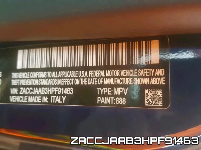 ZACCJAAB3HPF91463 фото 2