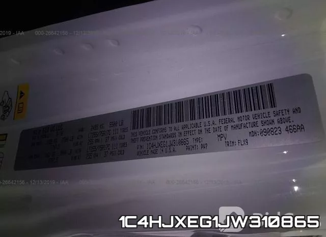 1C4HJXEG1JW310865 фото 8