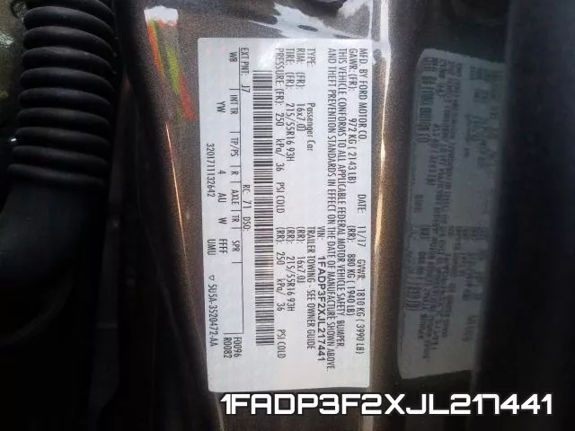 1FADP3F2XJL217441 фото 2