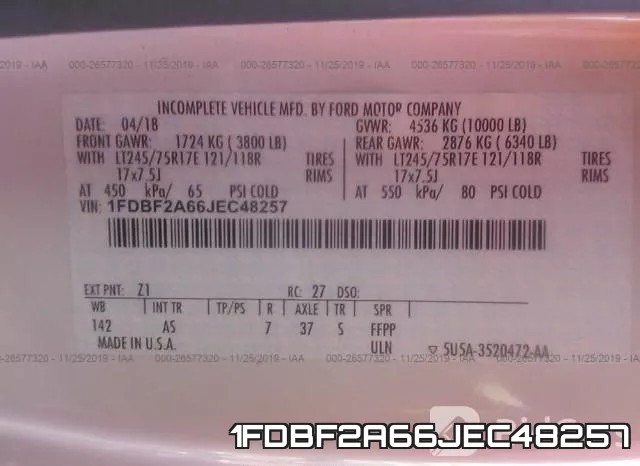 1FDBF2A66JEC48257 фото 7