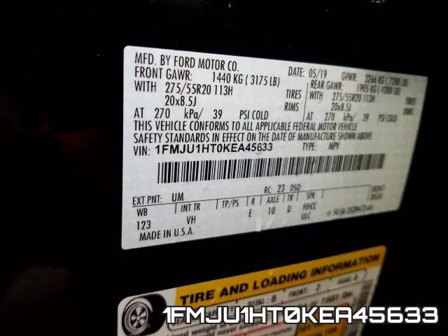 1FMJU1HT0KEA45633 фото 2