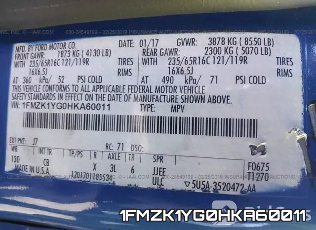 1FMZK1YG0HKA60011 фото 9