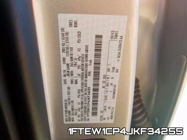 1FTEW1CP4JKF34255 фото 2