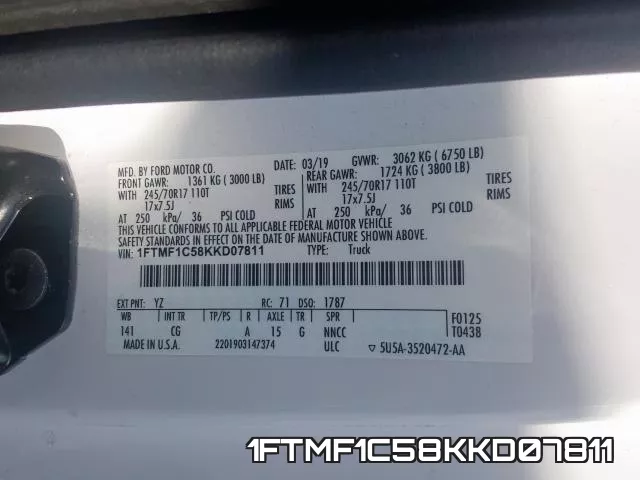 1FTMF1C58KKD07811 фото 2