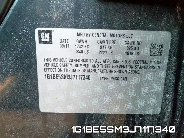 1G1BE5SM3J7117340 фото 2