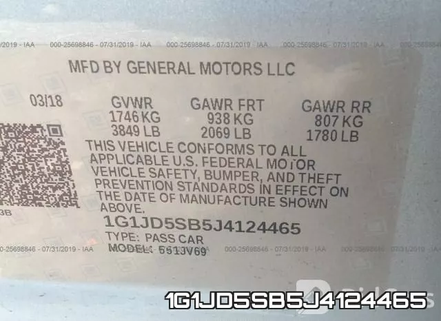 1G1JD5SB5J4124465 фото 6