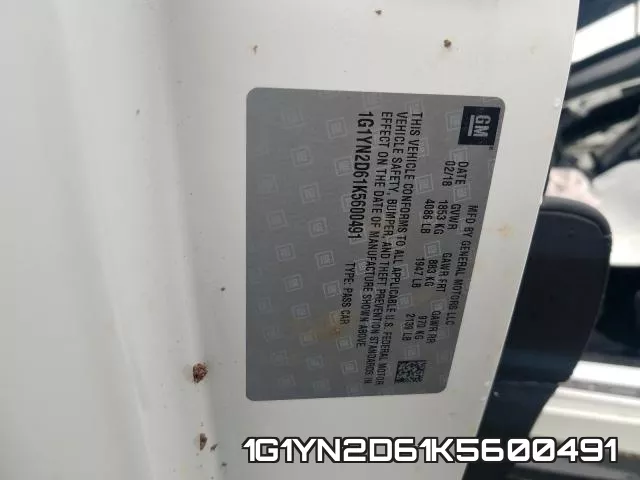 1G1YN2D61K5600491 фото 2