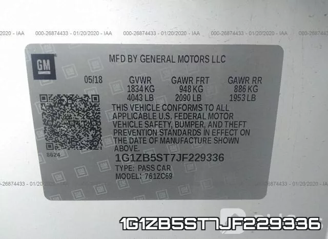 1G1ZB5ST7JF229336 фото 8