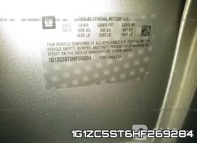 1G1ZC5ST6HF269284 фото 9