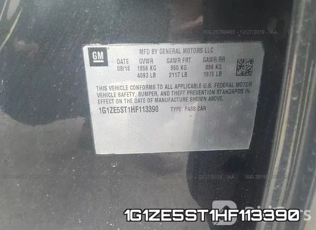 1G1ZE5ST1HF113390 фото 7