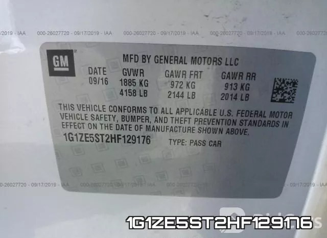 1G1ZE5ST2HF129176 фото 10