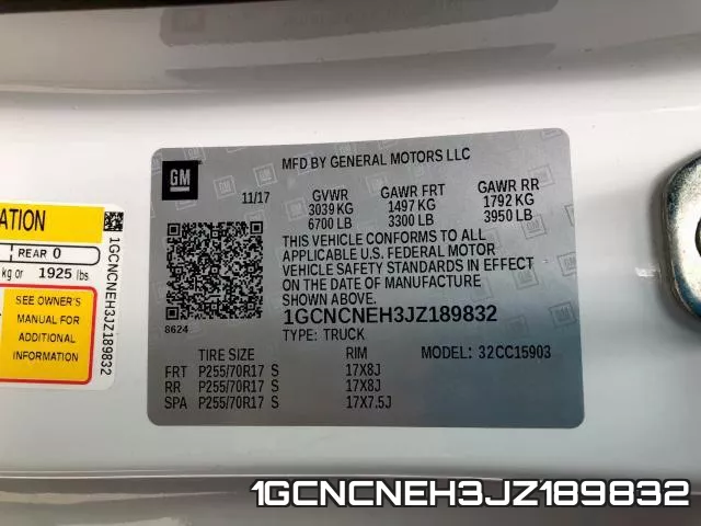 1GCNCNEH3JZ189832 фото 2