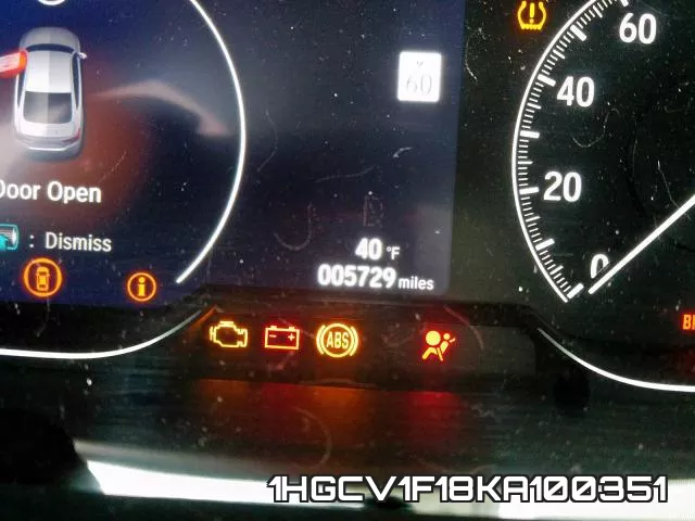 1HGCV1F18KA100351 фото 8