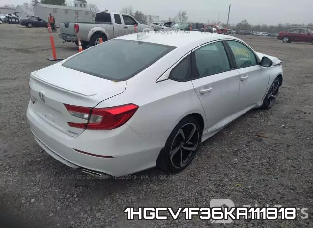 1HGCV1F36KA111818 фото 4