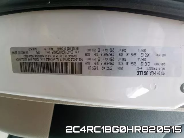 2C4RC1BG0HR820515 фото 2