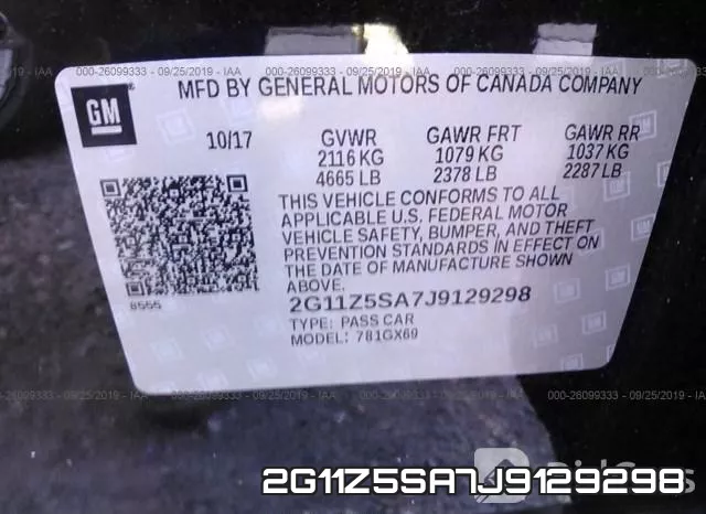 2G11Z5SA7J9129298 фото 10
