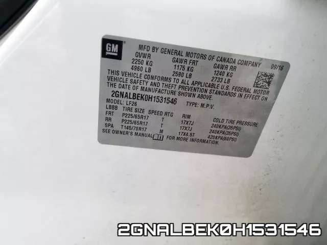 2GNALBEK0H1531546 фото 2