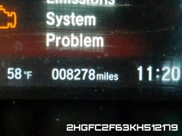 2HGFC2F63KH512179 фото 7